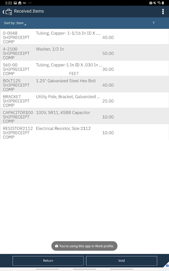 #6. IBM Maximo Transfers Receipts (Android) 由: International Business Machines Corp.