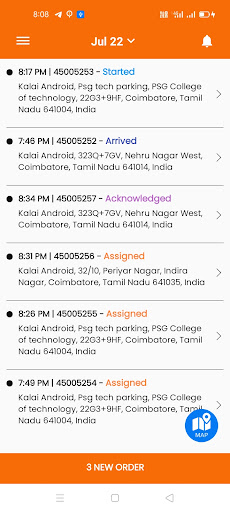 Kopa - Food Delivery App Screen 2