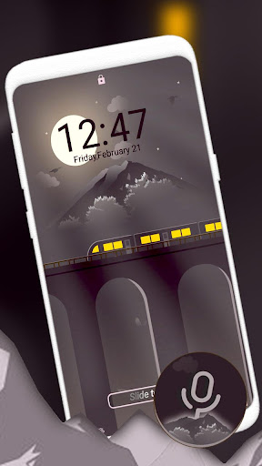 Anime Train Night Theme Screen 3