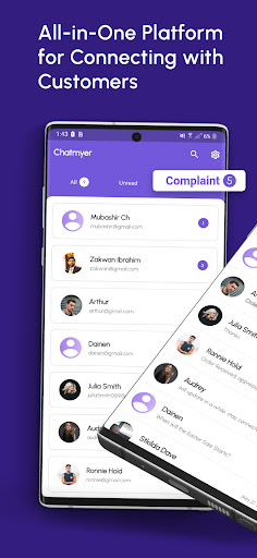 Android application Chatmyer-Live Chat Builder screenshort