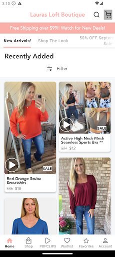Android application Lauras Loft Boutique screenshort