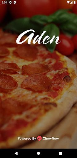Android application Aden Pizza screenshort