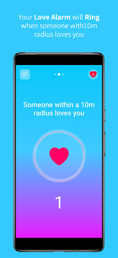 Android application Love Alarm 2.0 screenshort