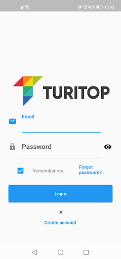 Android application TuriTop screenshort
