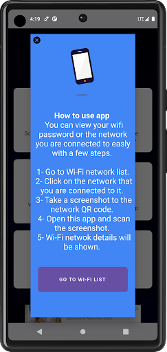 Wifi QR Code Scanner Screen 3