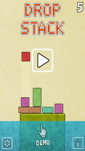 Android application Drop Stack Block Stacking Game screenshort