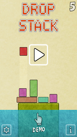 Game screenshot Drop Stack Block Stacking Game mod apk