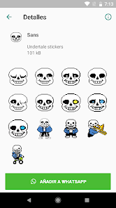 Captura 3 Stickers de UNDERTALE para WA android