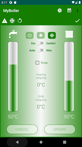 MyBoiler Screen 3