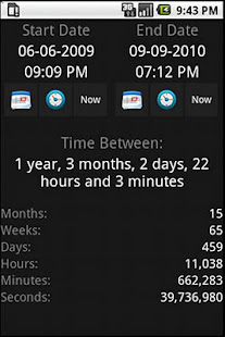 Now And Then - Date Calculator Varies with device APK screenshots 1