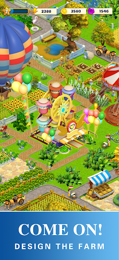 Merge Town : Design Farm Screen 2