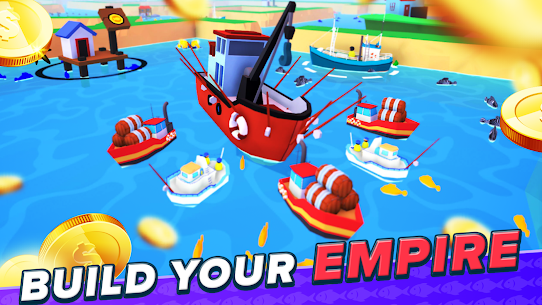 Fish idle: hooked tycoon MOD APK 5.2.4 (Unlimited Money) 4
