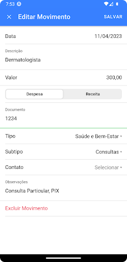 Orçamento Pessoal Screen 3