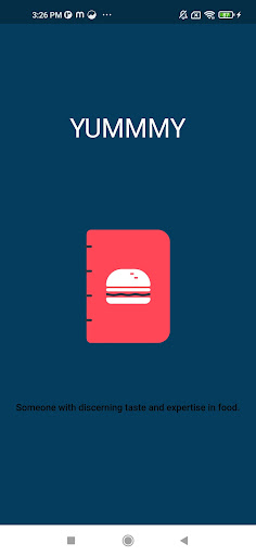Android application Food Menu screenshort