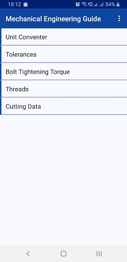 Android application Mechanical Engineering Guide screenshort