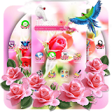 Pink Rose Flower Love Launcher icon