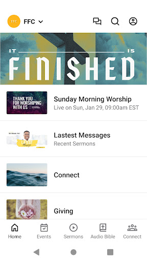 Android application Faith Foundation Church screenshort