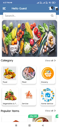 Juber - Delivery Service App Screen 2