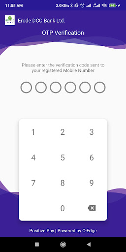 Erode DCCB Positive Pay Screen 3