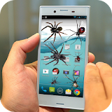 Spider on Mobile Screen Joke icon