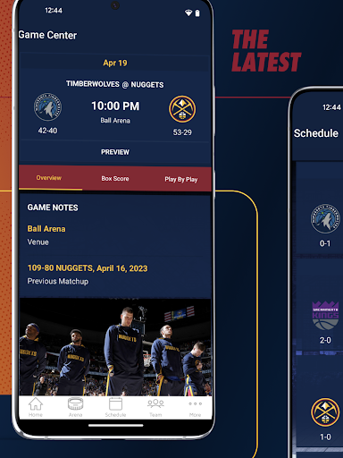 Screenshot of Denver Nuggets Official App