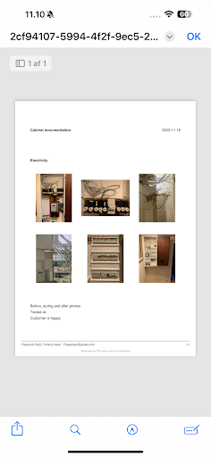 PDF Work Report Screen 3