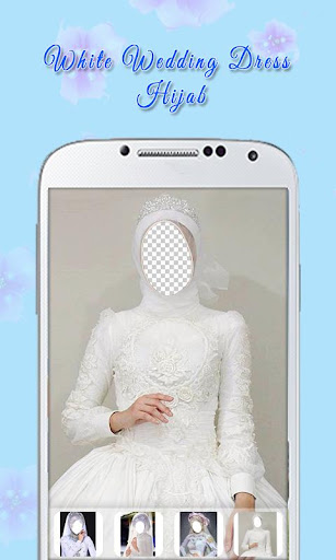 White Wedding Dress Hijab