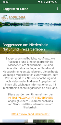 Android application Baggerseen-Guide Niederrhein screenshort