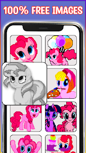 Pony Pixel Art Coloring Book
