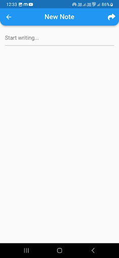 Android application ACNotes screenshort