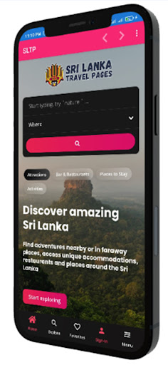 Android application Sri Lanka Travel Pages screenshort