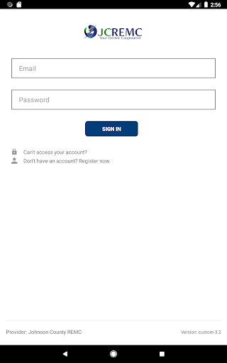 Screenshot of myJCREMC