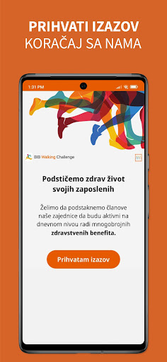 Android application BIB Walking Challenge screenshort