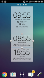 Digital Clock & Weather Widget