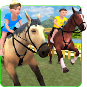Kids Mountain Horse Rider Race  Icon