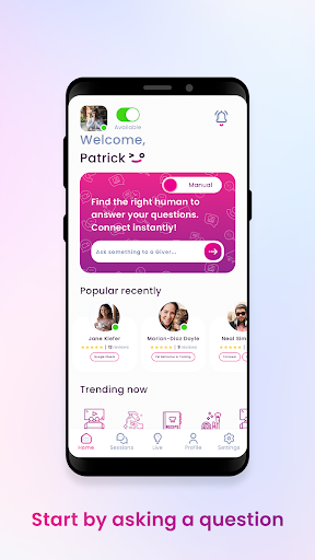 Android application Ovvio screenshort