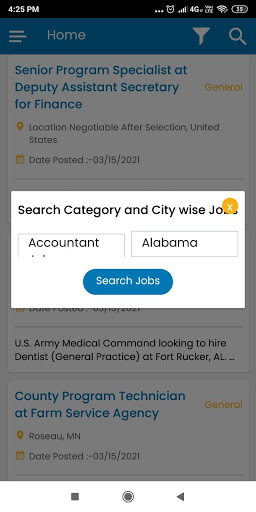 USA Jobs App Latest Jobs Screen 3