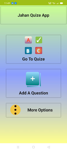 Android application Jahan Quiz screenshort
