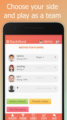 Rackword - Online word game Screen 3