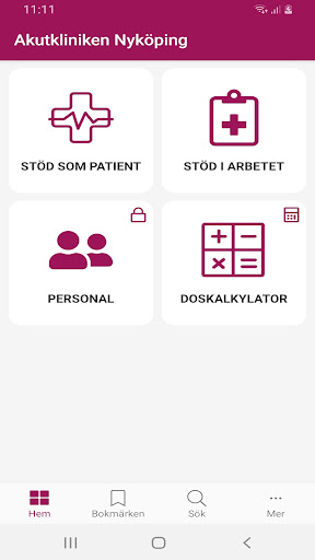 Android application Akutkliniken Nyköping screenshort