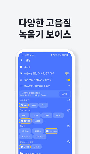 녹음기 보이스 - 음성 오디오 녹음 Screen 3