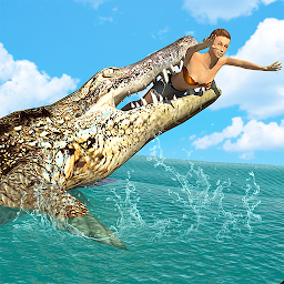「Hungry Crocodile Wild Hunt Sim」圖示圖片