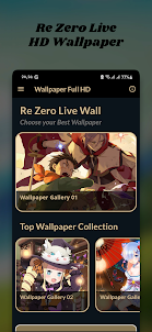 Wallpaper Re Zero Live Full HD