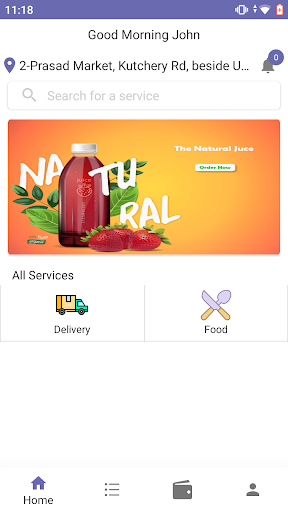 Hudhud Delivery Screen 2