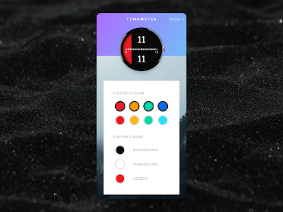 Tymometer - Wear OS Watch Face Screenshot