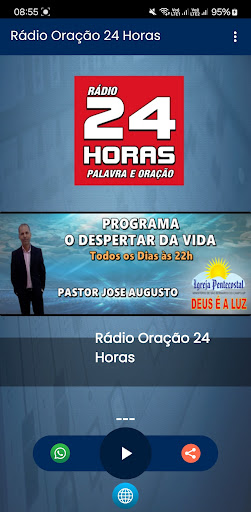 Android application Rádio Oração 24 Horas screenshort