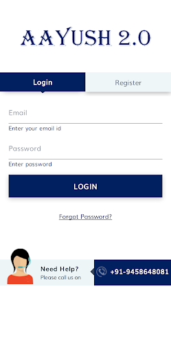 Android application AAYUSH2.0 screenshort