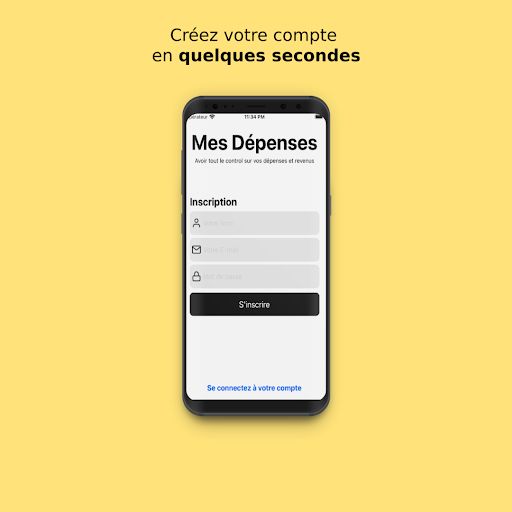 Android application Mes dépenses - gestion budget screenshort