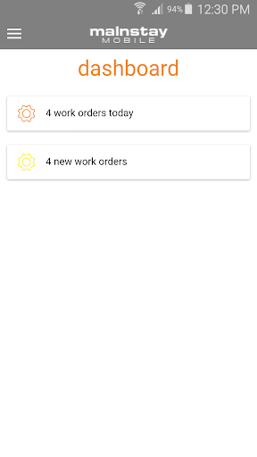 Android application mainstay screenshort