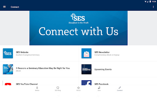 Screenshot of SES Apologetics App